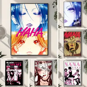 Classic Anime N-NANA Painting Calligraphy Waterproof Scratch-Resistant Canvas Wall Art – Premium Oil Painting Style HD Print | Modern Aesthetic Home Decor for Living Room, Bedroom, Kitchen & Café | Perfect Holiday, Housewarming & Party Gift