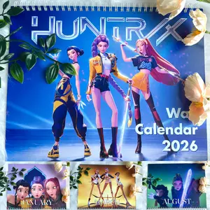 Demon Kpop 2026 Calendar | New Year Kpop Music Wall Calendar | New Year Gift For Fans