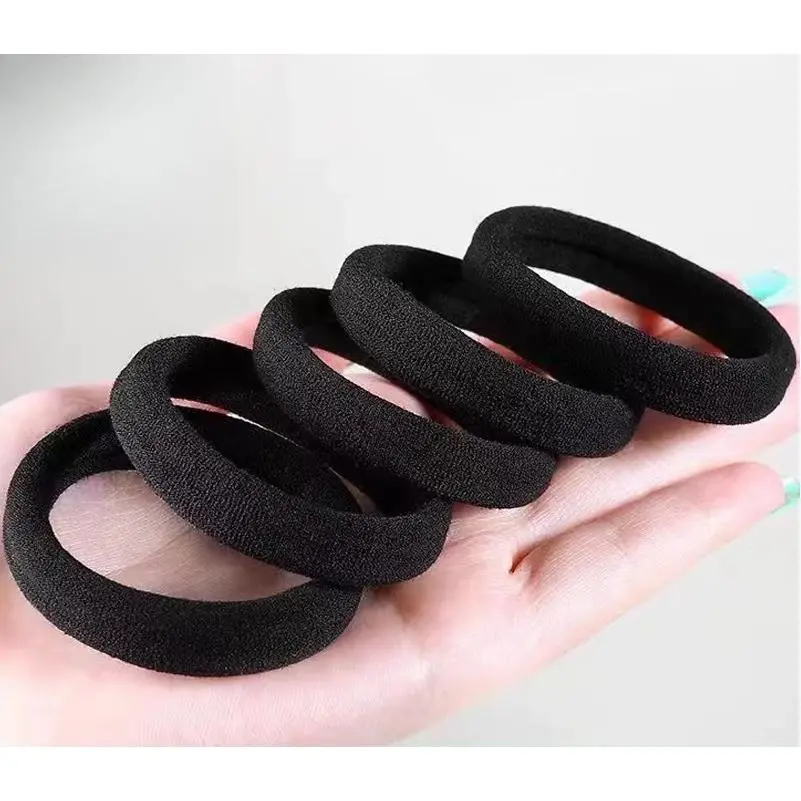 Women's 20-Pack Thick Seamless Hair Ties - High-Elastic Towel Ponytail Holders, No-Snagging No-Damage Hair Elastics, Accessories for Women
