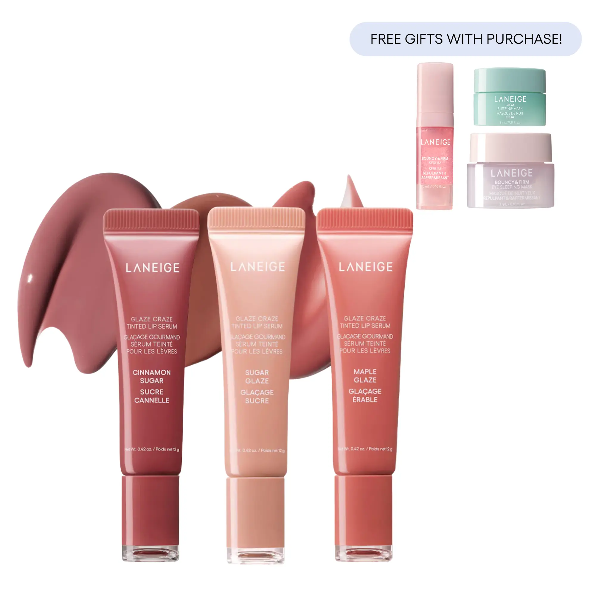 Cinnamon Sugar, Maple Glaze, Sugar Glaze