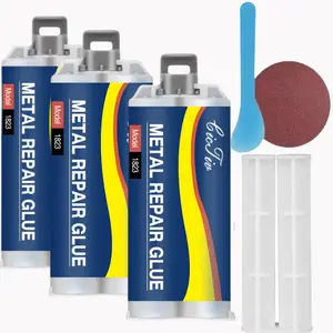 Enhanced Casting Glue, Metal Repair Glue, Casting Repair Glue, High Temperature Resistant Liquid Metal Welding Filler for Metal Casting  Defect, AB Glue New Semi, Strong Adhesion