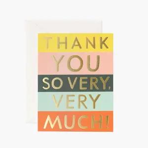 Rifle Color Block Thank You Card