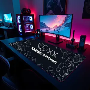 Hypebeast Extra Large Gaming Desk Mat Rectangle Mouse Pad Non-Slip Base Ideal for Home Office & Boys' Room Gift desk mouse