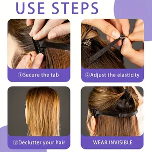 A comfortable 0.59-inch wide invisible face strap with mercerized seamless hairpin. This reusable product helps reduce daily eye wrinkles with a hidden stretch strap, adjustable.