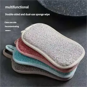 Reusable Washable Sponges Magic Sponge  Scouring Pad Dishwashing Sponge Kitchen Sponge Cleaning Product Gadgets