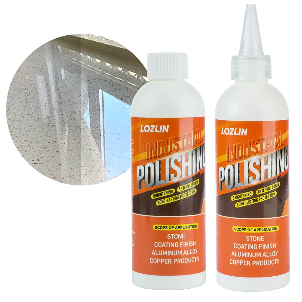 LOZLIN Industrial Polishing Paste - Stainless Steel & Metal Polish for Countertops Furniture Stone Care Renovation Mirror Finish - Household