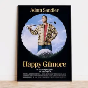 Happy Gilmore Movie Poster, High Quality Ready To Print