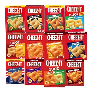 Assorted Cheez-it Bundle Of 3- Flavors Will Vary - French onion, Garlic bread, Gouda Cheese, Hot, & More