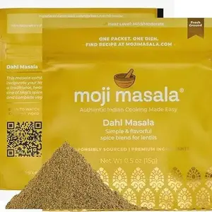 Moji Masala ® Dahl Masala Braised Lentils - Authentic Indian Flavor, Versatile Dessert Option