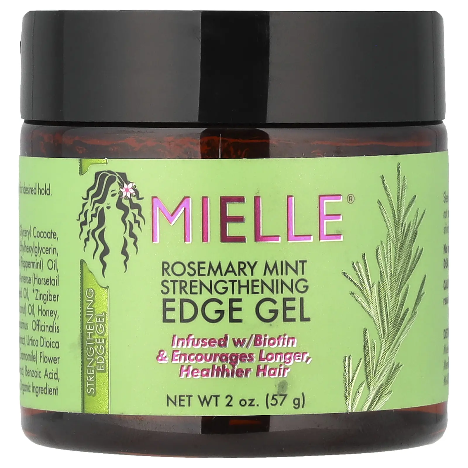 Mielle Rosemary Mint Strengthening Edge Gel, 2 oz (57 g) Mielle Rosemary Mint Strengthening Edge Gel, 2 oz (57 g)