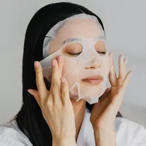 HYALURONIC ACID MOIST Rejuvenating Facial Mask Set 10 - White - Skincare Essential for Skin Renewal Korean Hydrate Sensitive Hydrating Comfort Moisturizer Moisture Smoother