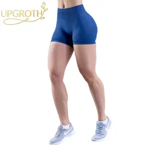 UPGROTH Women's Seamless Low-Waist Fitness Shorts - 3-Section Waist, Ruched Butt-Lifting, Quick-Drying, Breathable, European & American Style Female Yoga Shorts