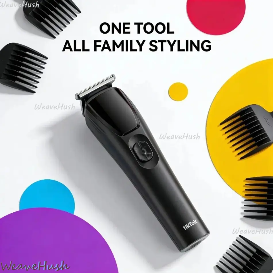 C2B Men's Professional Hair Clipper Set, Cordless Electric Hair Clipper Set, Quiet Low-Noise Motor, Long Battery Life, Type-C Fast Charging, Complete Home Hair Care Set, Suitable for Family Use, the perfect gift for men, fathers, husbands, and sons.,summe
