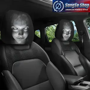 2/4 Piece Car Headrest Cover Set, Universal Suitable for Long Trips, Washable and Durable Design, Stylish Seat Protector for Car Truck SUV, Car Seat Protector
