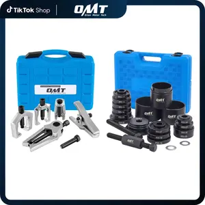 Orion Motor Tech 29PC 2-in-1 Wheel Bearing & Front End Service Tool Kit, Heavy Duty Bearing Puller Press Set with Ball Joint Separator & Tie Rod Removal Tools for Cars Trucks, Blue