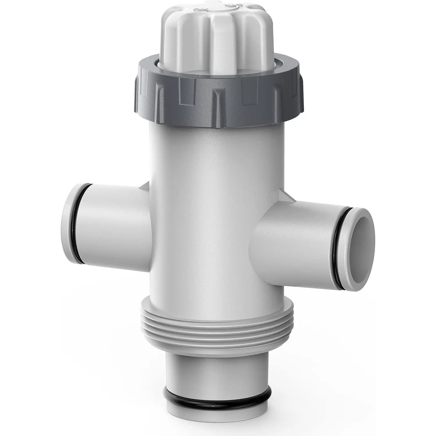 Split Swimming Pool Hose Plunger Valve, 2 in 1 Hose Plunger Valve Swimming Pool Part for Filter Circulation System