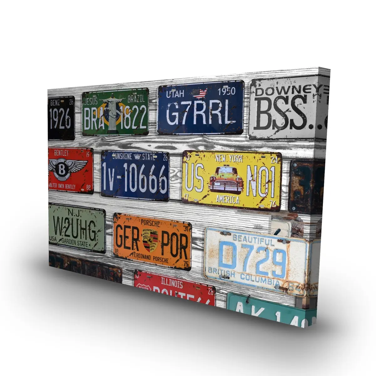 360 Stand Industrial Red Canvas Number Plates - 24x36 in, Bold Shapes, Bold Colors, Wall Decor, Home Decor Art for Home Supplies, Contemporary, Minimalist, Artwork, Modern, Eclectic, Bold Wall Accent