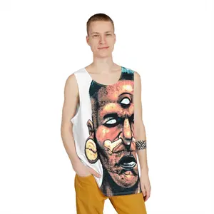 Eye Tribe White Open Tank Top