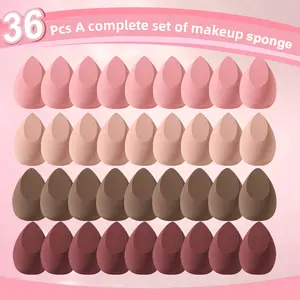 36pcs Face Makeup Tools Set,36 Large Makeup Sponges,Soft Makeup Puff,Beginner Face Makeup Tools