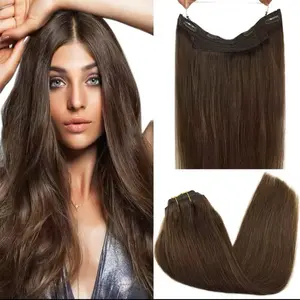 LUMÉN 22" Hybrid Weft Clip Ins #2/#4 Dark Brown | Super Slay Volumizing Hair Transformation