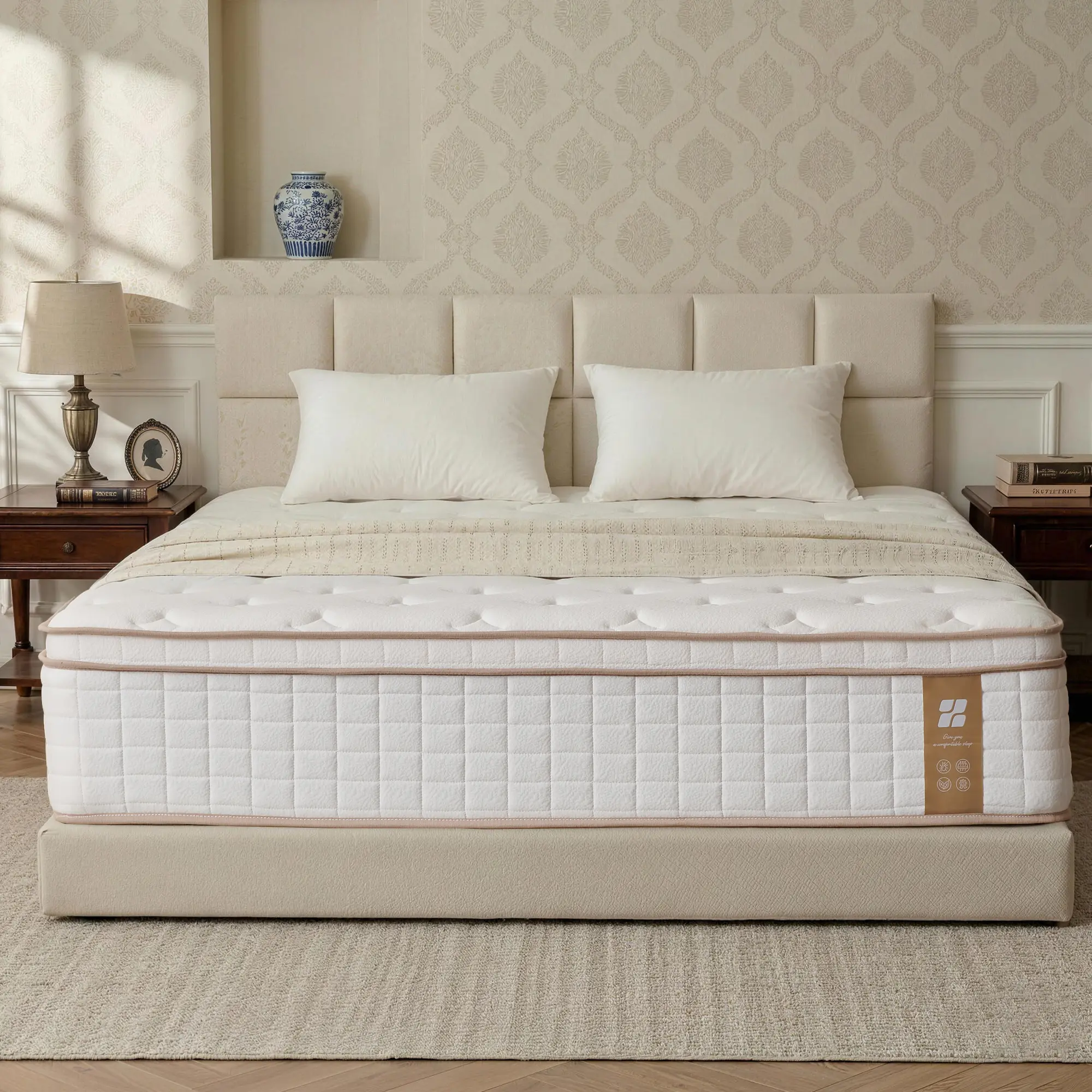 Gel Memory Foam Mattress  Medium Firm Comfort (Twin/Full/Queen/King Available),  Zoned Pressure Relief, Certified Safe Foams & Fabric, Mattress in A Box Fiberglass Free support edge pain mattress topper
