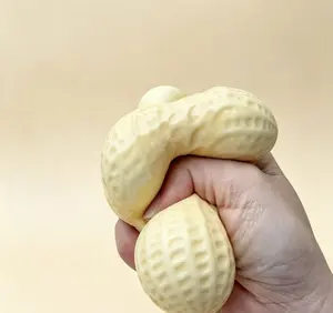 Viral Peanut Squishy Fidget Toy, Slow Rising Soft Squeeze Sensory Hobby Toy, Cute Novelty Decompression Desk Toy, Anxiety Relief Relax Play Gift for Kids Adults Home Office Leisure Collection