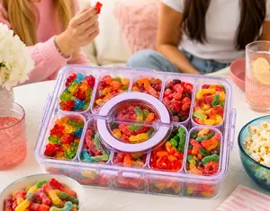 Custom Luxury Gummy Candy Box – Build Your Own Mix Gift Box with 8 Individual Compartments