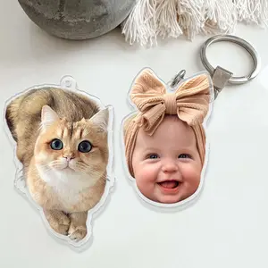 Custom Photo Keychain,Cat Picture Keychain,Custom Acrylic Charm,Logo Printing Keychain,Keychains,Family Photo Keychain,acrylic keychain,gift
