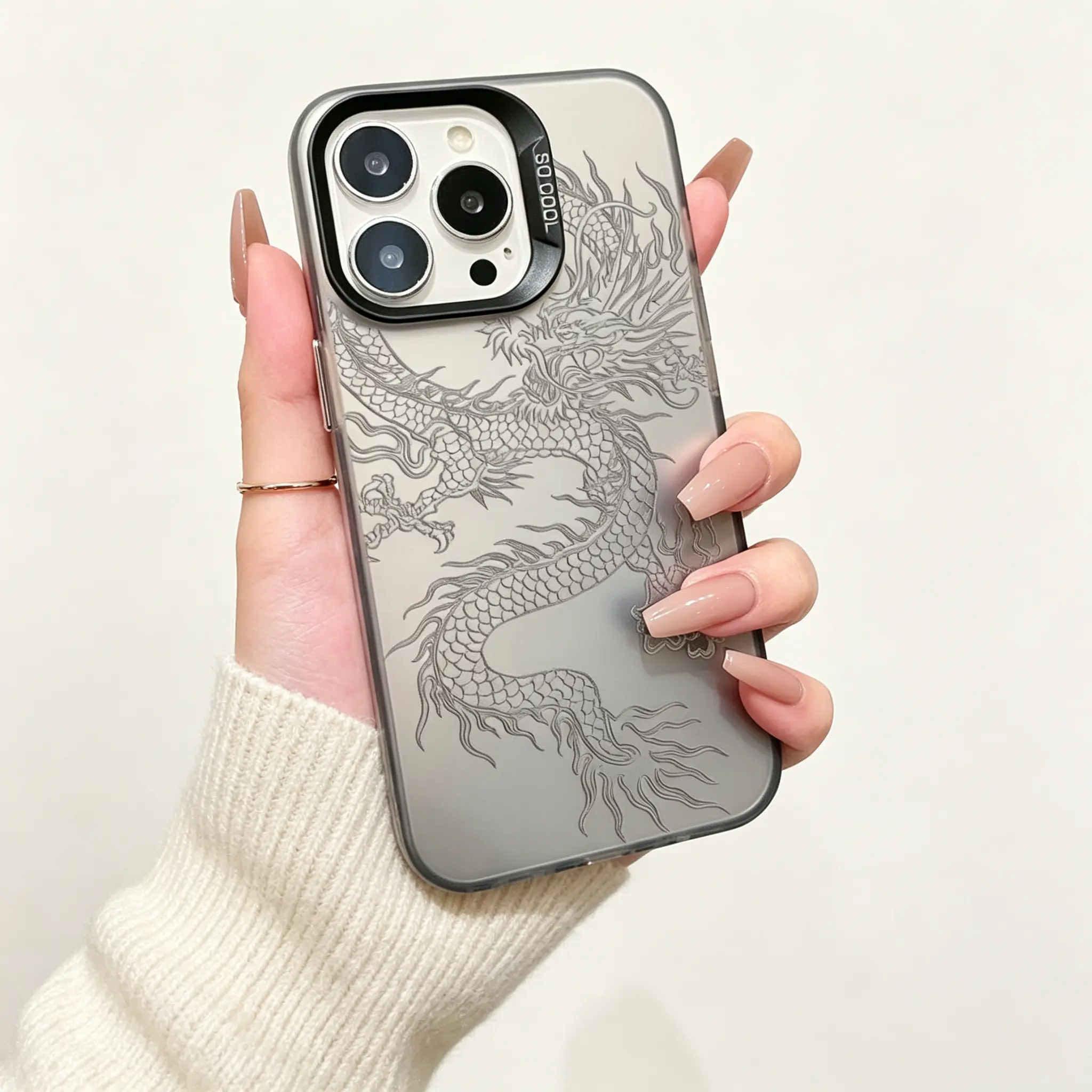 Magical Oriental Dragon Phone Case - Anti-Drop TPU+PC Cover, High Print, Fits iOS, Compatible with Multiple iPhones (17 Pro Max, 16, 15, 14 Plus, 13, 12, 11, XR, XS) - Symbol of Good Luck & Bravery, Ideal Halloween & Christmas Gift