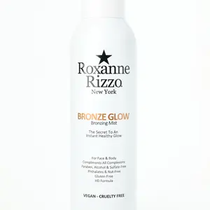 Bronze Glow by Roxanne Rizzo - Celebrity Choice Bronzer - Refreshing Hydrating Bronzing Mist - Face & Body Bronzer - Use as a setting spray or wear alone - Blends into all skin tones - Vegan, Cruelty-Free, HD Formula