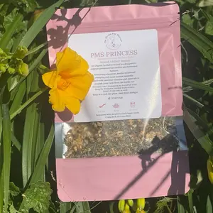 PMS Princess- Organic Herbal Loose Leaf Tea Blend For Pre-menstrual Tension Beverage