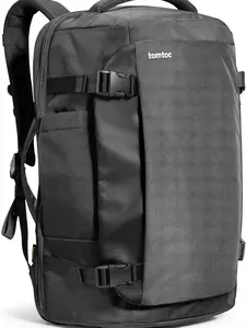 tomtoc Travel Backpack 40L, TSA Friendly Flight Approved Carry-on Luggage Hand Water-resistant Lightweight Business Rucksack, Durable Large Weekender Bag Daypack Fits 17.3 Inch Laptop, PFAS Free