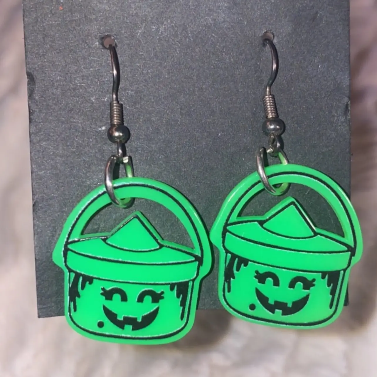Vintage McDonald's Happy Meal Bucket Earrings - Classic Halloween Costume Jewelry