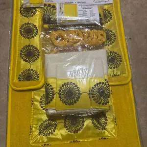 18 pcs embroidery  bath set