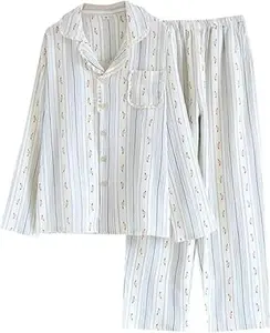 Linen Set Coquette Womens Pajamas Set Summer Lounge Sets for Women Old Money Aesthetic