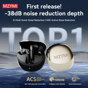 S12-S13MZYMI Bluetooth earphones with an exceptionally long battery life of 8 hours, NFC function, dual stereo sound, and 5.4 version ANC noise cancellation.