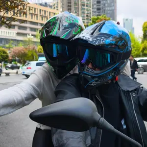 Green Motorcycle Helmet Adult Full Face Airsoft Tactical Helmet With Goggles Gloves Mask For Electric Dirt Bike ATV UTV Pit Bike Ebike Mountain Bike Racing DOT Approved Safety Protection Quick Release Buckle Removable Washable Padding Fast Shipping US