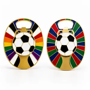 2026 Tri-Nation Soccer Spinning Bottle Opener Magnetic Fridge Magnet, 3-in-1 Fidget Spinner Beer Opener Metal Enamel, Soccer Fan Souvenir Gift, Game Night Party Favors Men,  Zinc Alloy Enamel Refrigerator Magnet,Kitchen, BBQ,360° Spinner