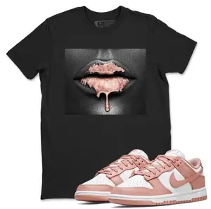 Bandana Lips - Sneaker Shirt To Match Dunks Rose Whisper Top Unisex