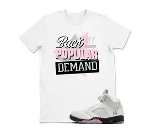 Shirt To Match Retro 5 Soft Pink AJ5 - Sneaker Tees, Jordan 5 Medium Soft Pink 35th Anniversary Youth and Adult Tshirt