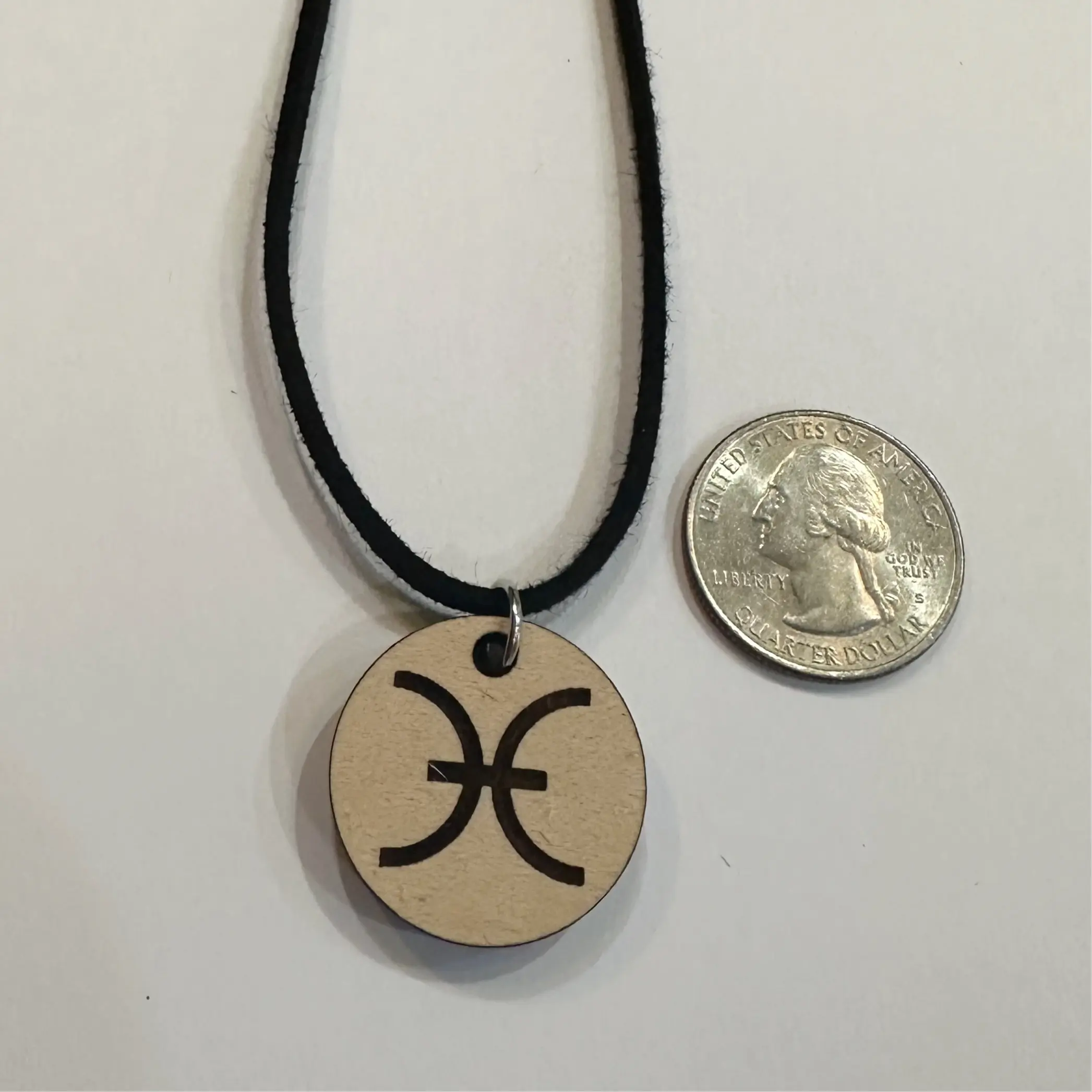 Zodiac Wood Pendant with Faux Leather Cord - Embrace Your Celestial Sign!