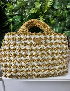 Pre-owned PRADA Raffia Handbag Handbag