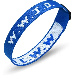 WWJD Bracelets Webbing What Would Jesus Do Bracelet for Men Women Adjustable Christian Woven Wristbands Bulk Religious Jewelry Accessories