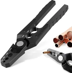 【FathersDayGift】Manual Copper Tube Rounder Flat Tube Repairer Pliers Pipe Rounding Plier with 6 Hole Multifunctional Tube Rounder Tool for 1/4" 3/8" 1/2" 5/8" 3/4" 7/8" Copper Tube Aluminum Thin Walled Iron Pipe outdoorfun fathersdaygift