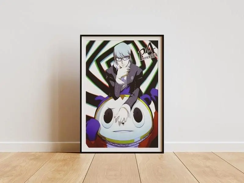 [Up To 50% Off] Persona 4 Anime Unmounted Poster Print - 12x18in Classic Semi-Glossy Paper, Japanese JRPG Art, Artistic Gamer Gift, Home Wall Decoration, Military-Plaid-Polka Dot-Houndstooth Wardrobe Accent, Anime Photo