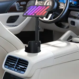Car Magnetic Cup Holder Phone Stand, Extendable Car Navigation Mount, Multi-Functional Magsafe Compatible, Flexible Three-Axis Rotation, Cell Phone Car Mount, Car Phone Holders, Multifunctional Cup Holder