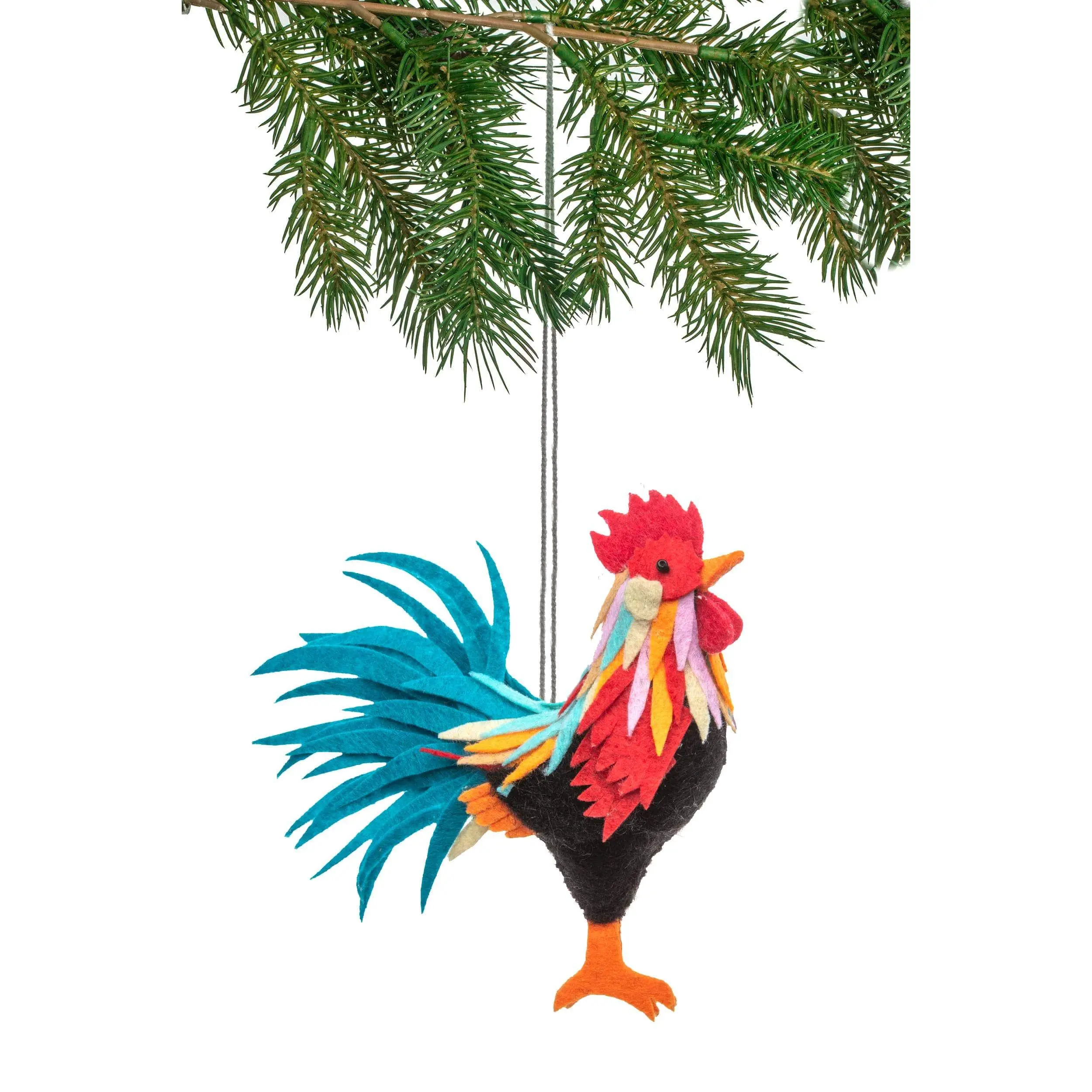 Rooster Ornament Handmade in Kyrgyzstan