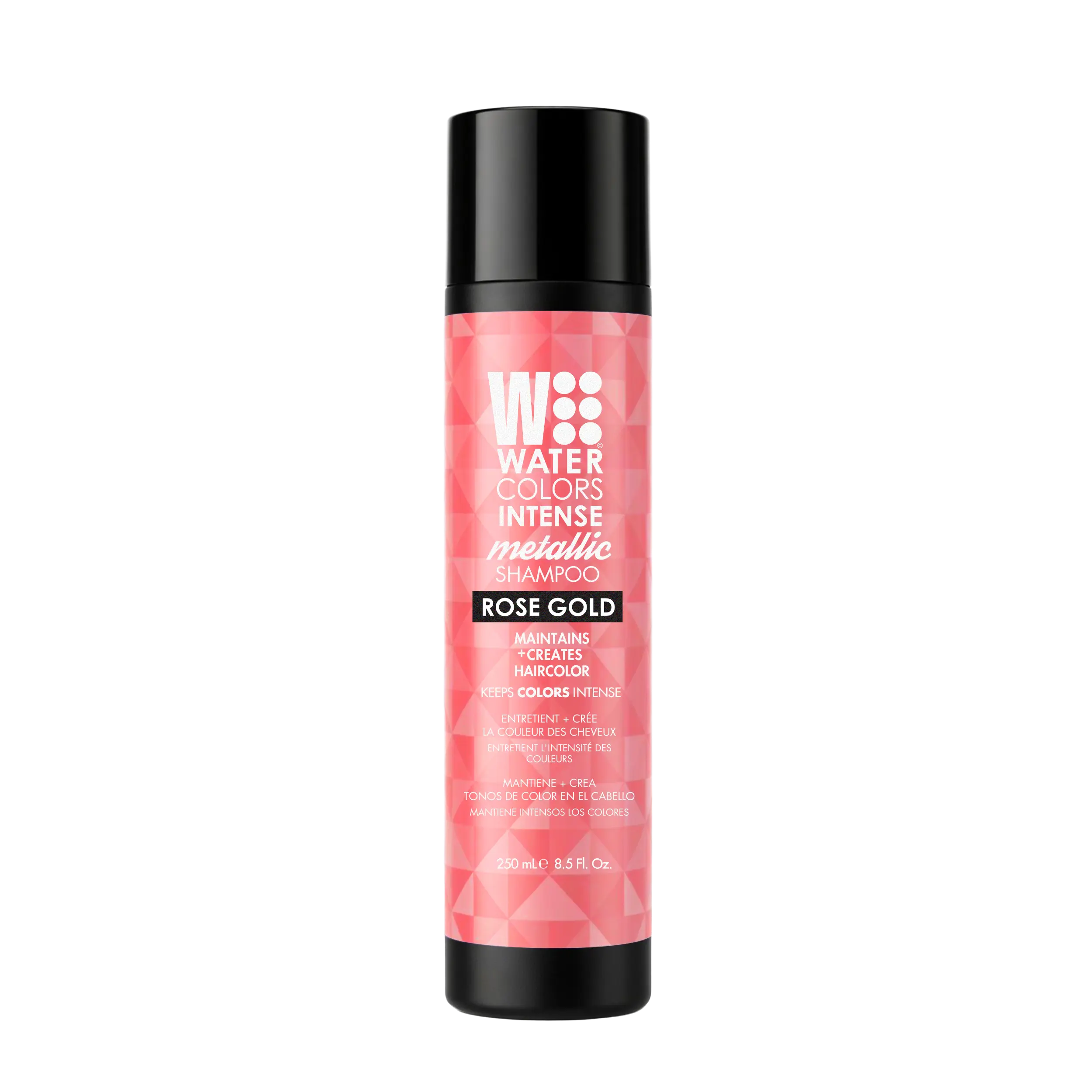 Color-Depositing Rose Gold Watercolor Metallic Shampoo, Intense Color Enhancer, 8 oz