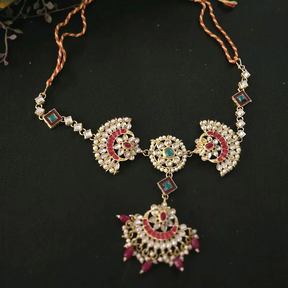 Kundan  Mathapatti hairband for women