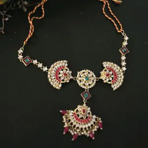 Kundan  Mathapatti hairband for women